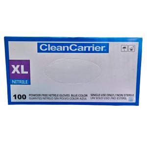 Guante Nitrilo Color Azul Clean Carrier Talla XL 100 Unid