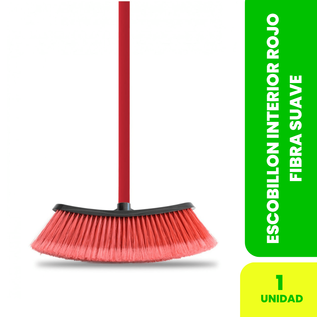 Escobillon Interior Rojo Fibra Suave VTX-Pro