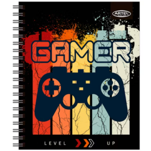 Cuaderno Universitario 100 Hojas 7mm Gamer  Artel