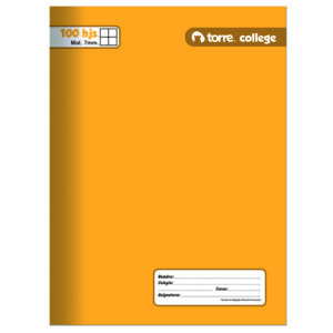 Cuaderno College Torre Liso  Mat. 7mm. 100hjs
