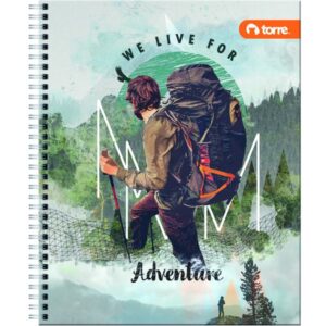 Cuaderno Universitario Clásico Hombre 7mm 100 hjs Torre