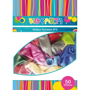 Globo 09 Surtidos 50 Unid Pronobel