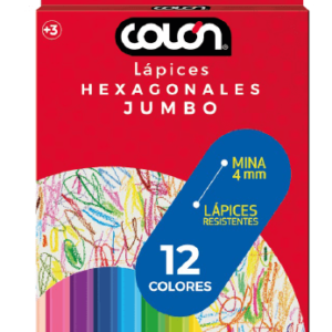 Lápices 12 Colores Jumbo Colón