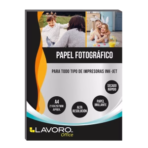 Papel Fotográfico Glossy 210 X 296 Lavoro 180 Grs