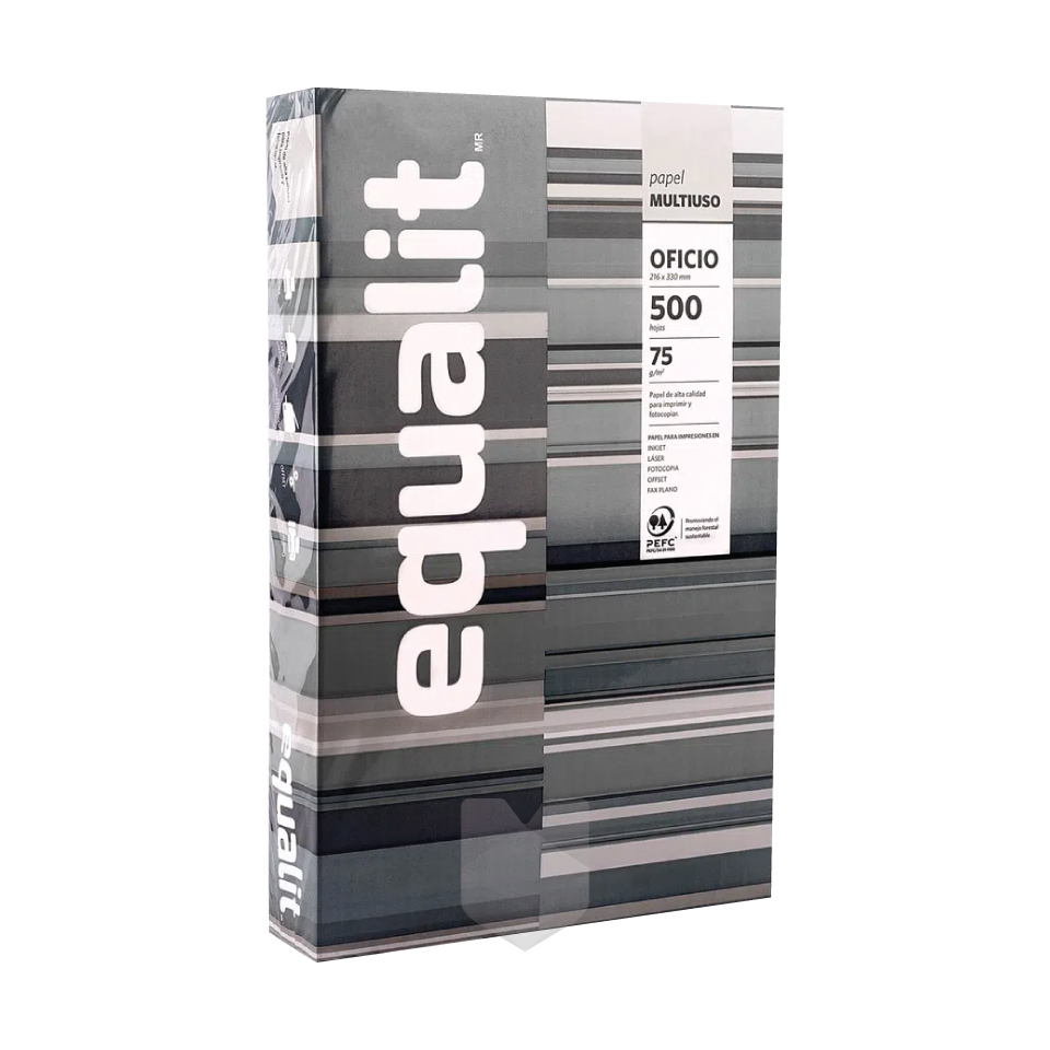 Resma Equalit Multiuso Gris Oficio 75 Grs