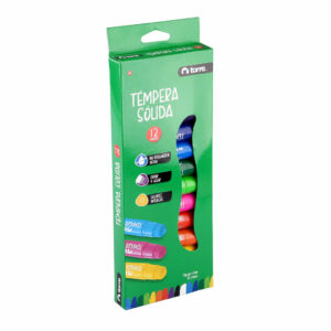 Tempera  Solida 12 Colores Torre