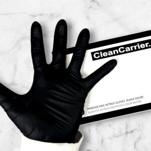 Guante Nitrilo Color negro Clean Carrier Talla S 100 un