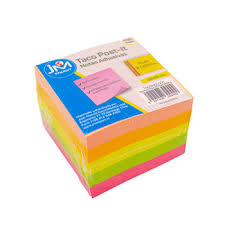 TACO POST IT NEON 400 HJS 5 X 5 CM (12-192)