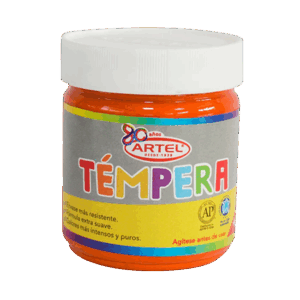 Tempera Naranja Frasco 100 ml