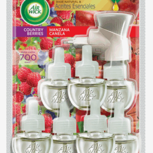 AirWick Aromatizante eléctrico Manz/can y country berries 7 repuestos + 1 Enchuf