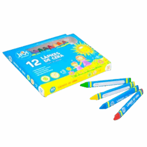 LAPICES DE CERA 12 COLORES 1 CMX10CM