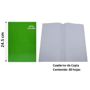 Cuaderno College Mat. 7 mm 80 Hjs Aron
